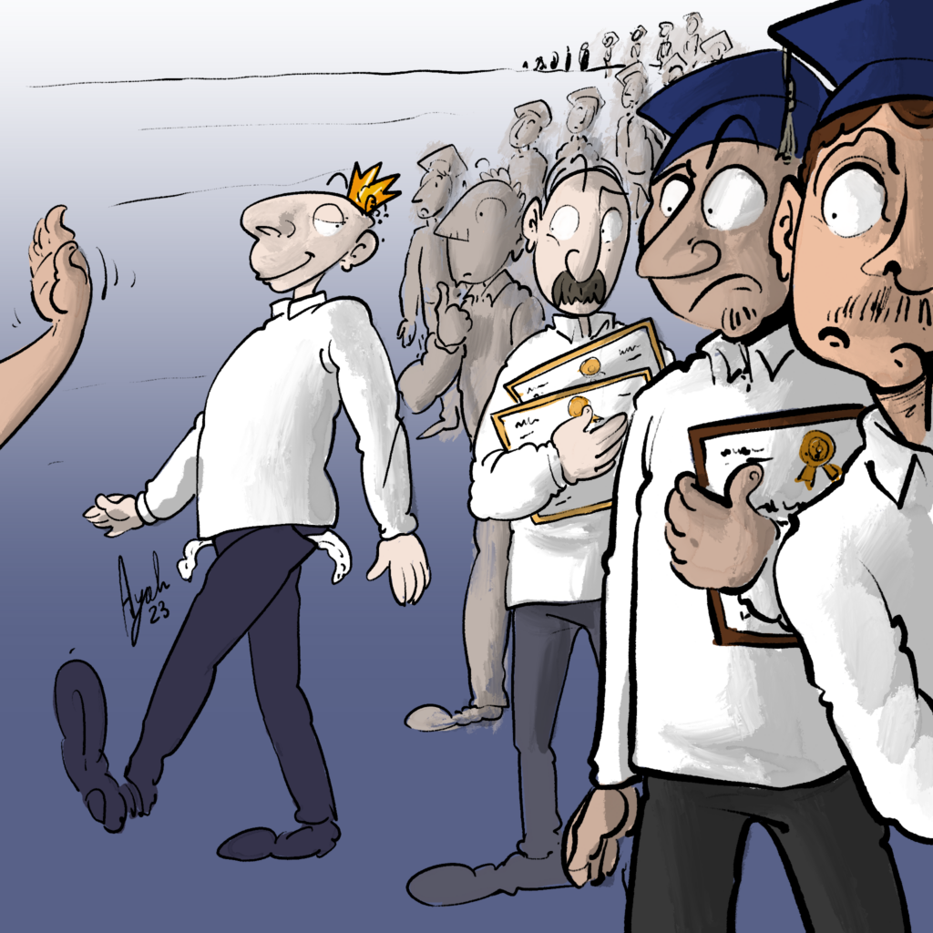 الواسطة هي الطريقة الوحيدة للحصول على وظيفة